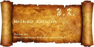 Welkusz Katalin névjegykártya