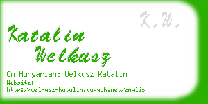 katalin welkusz business card